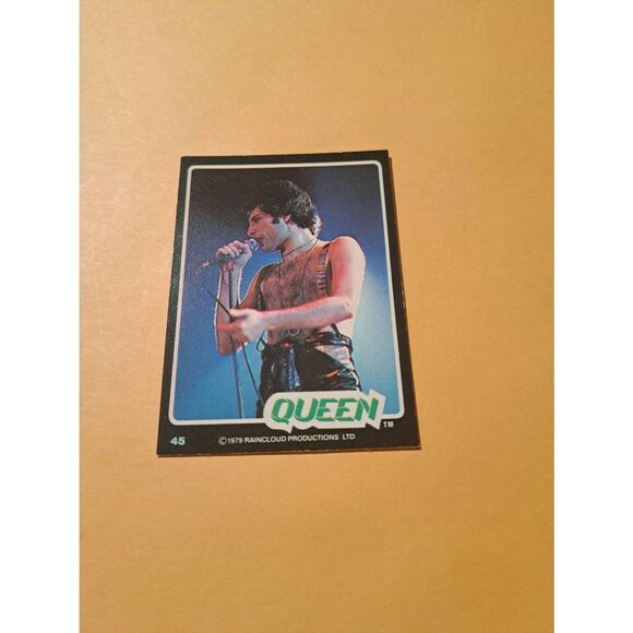 Vintage 1979 Raincloud Productions Queen Trading Card #45 Rock Band Memorabilia - Picture 1 of 2